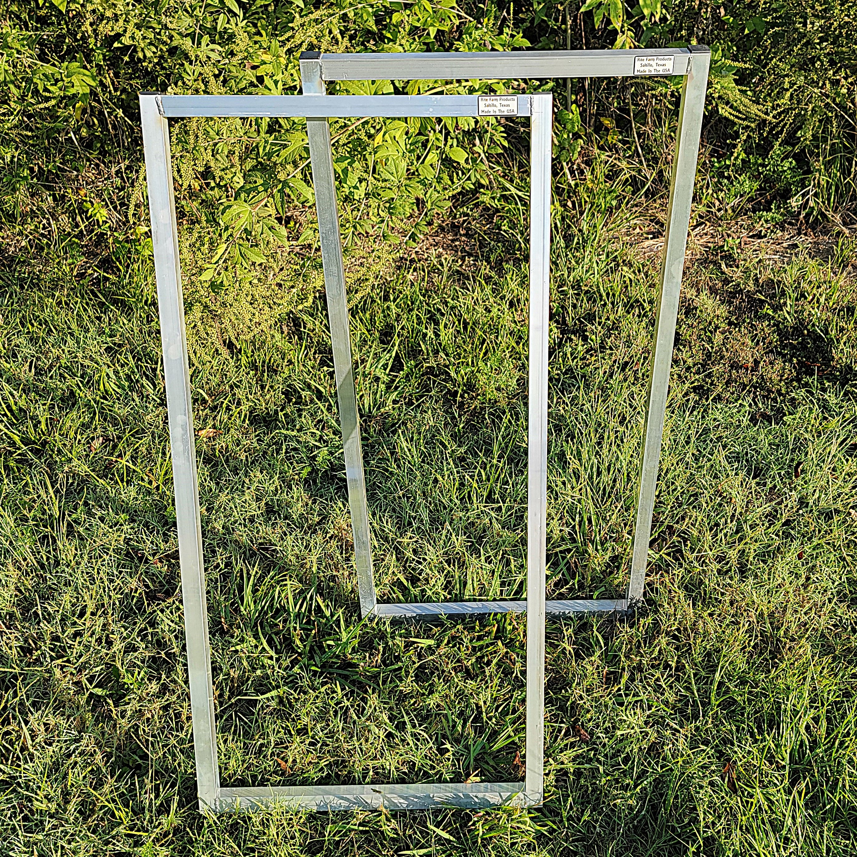 2 Pack of 40 Inch Tall Aluminum Sheep & Goat Alley Panels - Heavy Duty Livestock Sorting Gates for Farm, Ranch & Pen Systems - Perfect for Animal Handling, Crowding & Corral Management