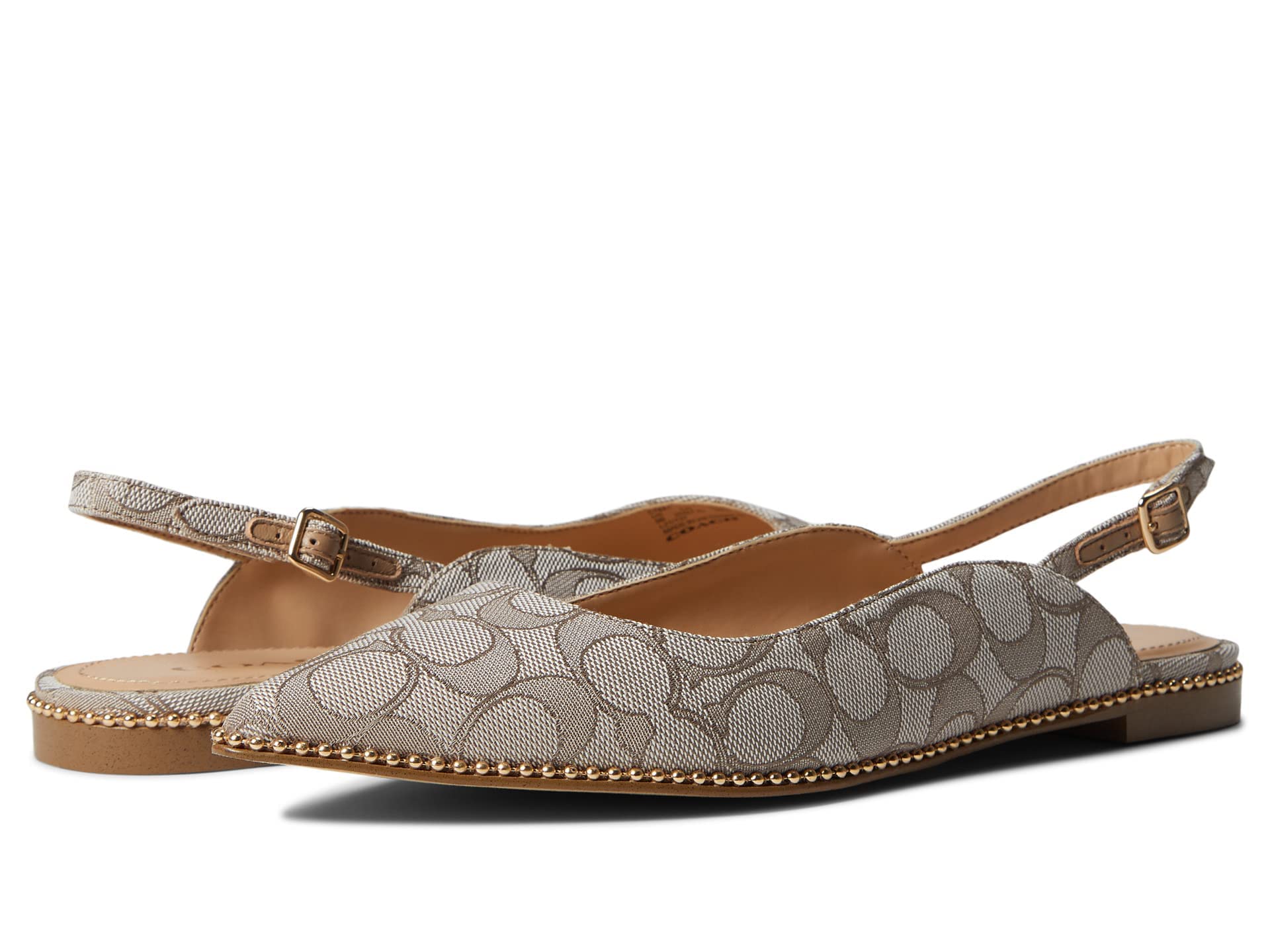 COACH Women's Vae Jacquard Skimmer Flat Shoes - Comfortable & Stylish Loafers for Casual Wear, Office & Everyday Outfits