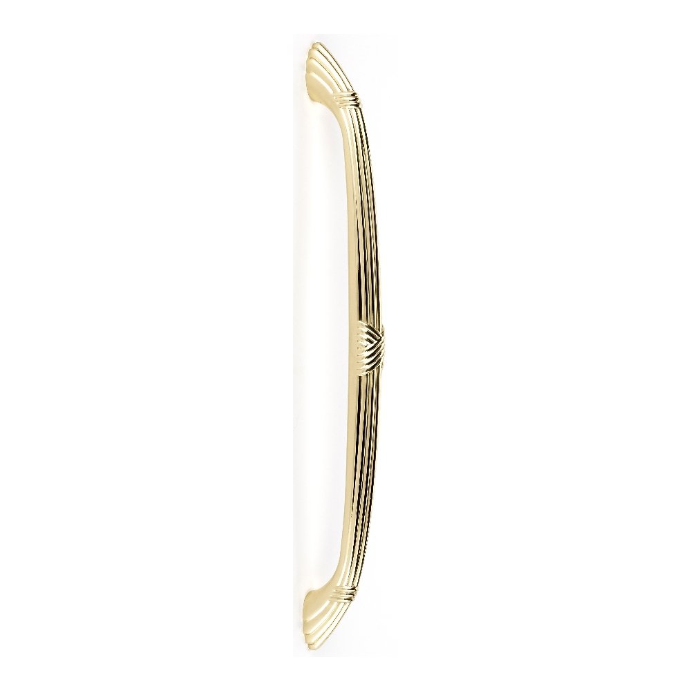 D112-18-PB Traditional Appliance Pull Ribbon & Reed Handle - Polished Brass Cabinet Hardware for Kitchen & Bathroom Renovation - Perfect for Drawers, Cabinets and Furniture Upgrades