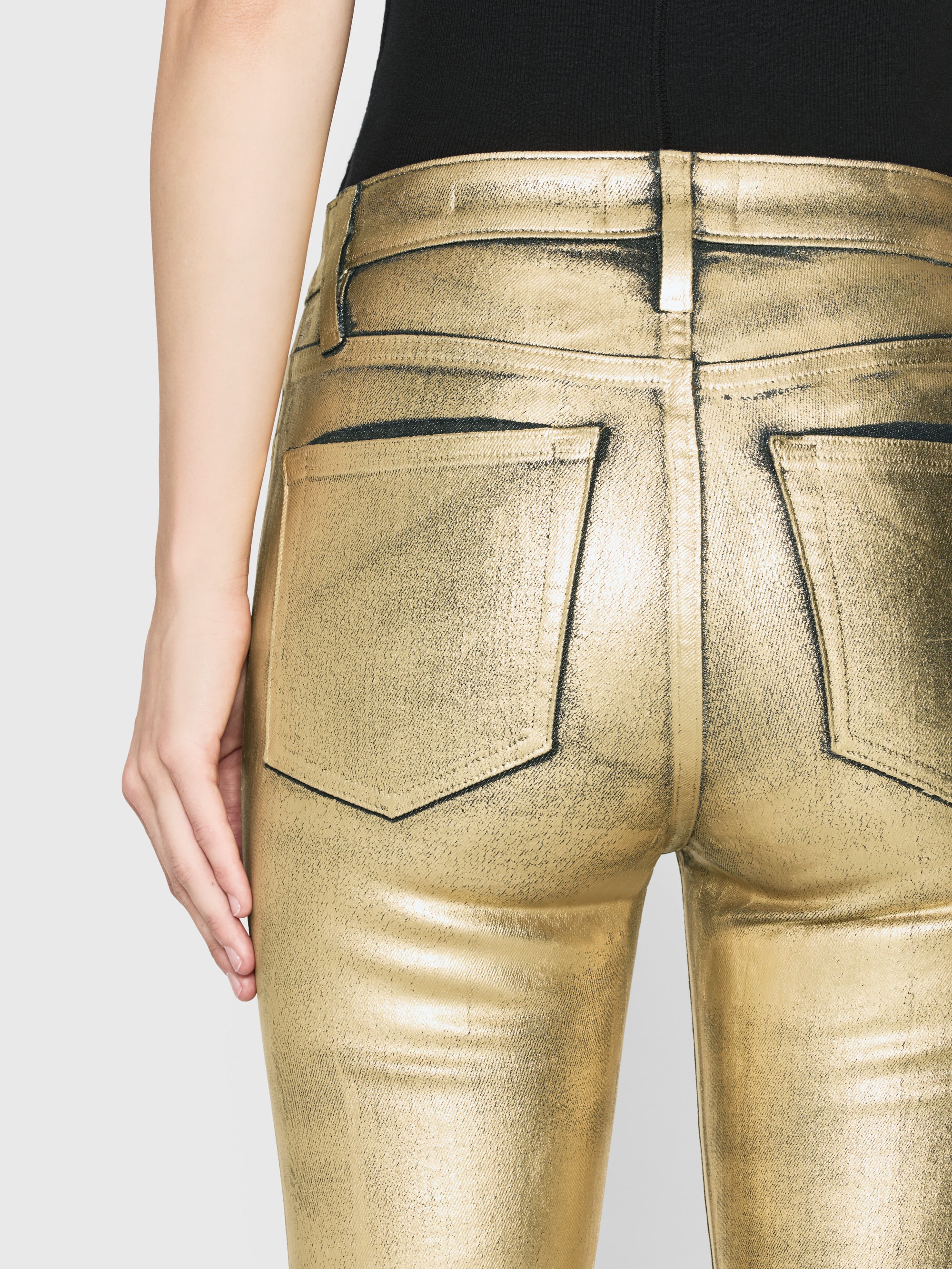 Le Crop Mini Boot Gold Chrome - Stylish Ankle Boots for Women | Perfect for Casual Outfits, Parties & Date Nights