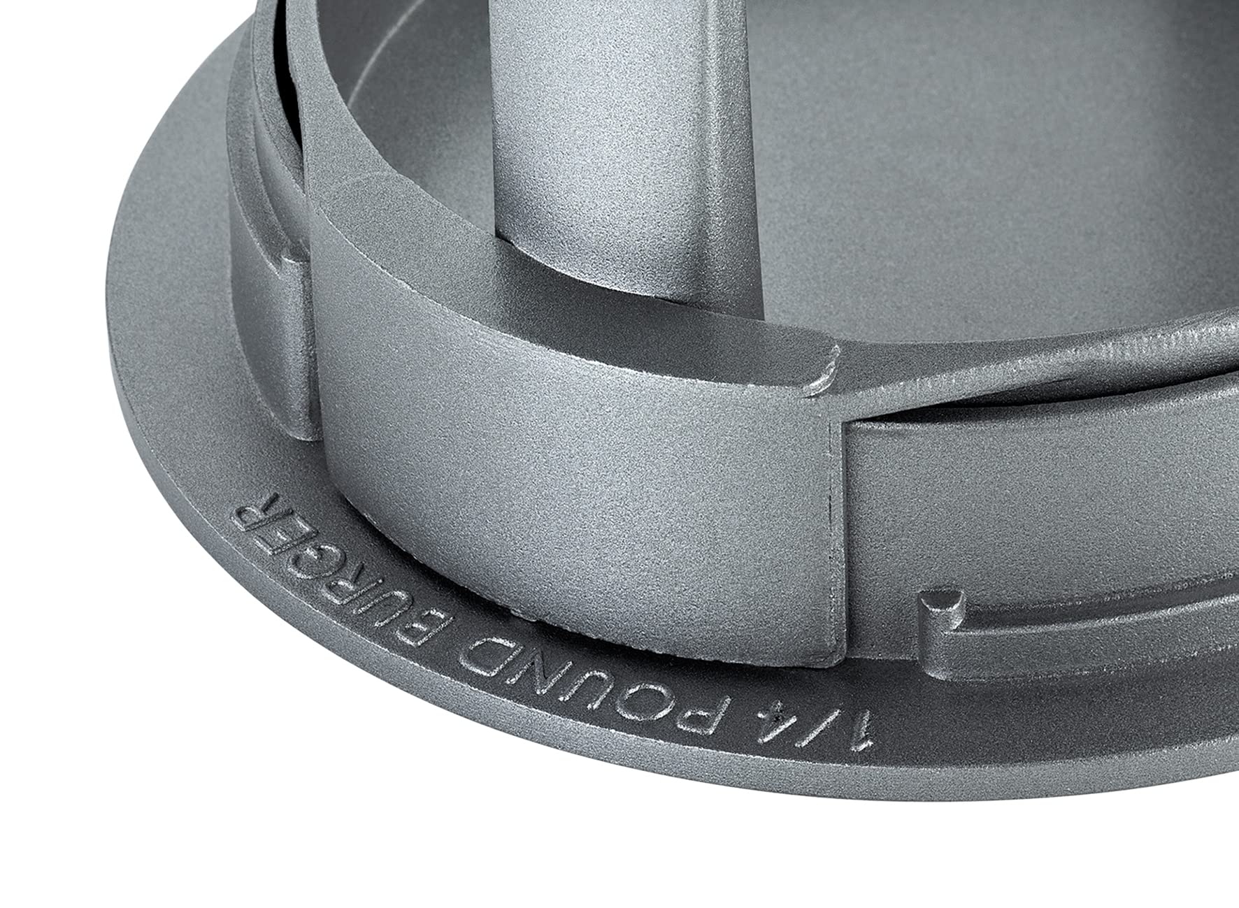Trio Hamburger Press Grey - Heavy Duty Burger Mold & Smash Burger Press - Stainless Steel Grill Meat Masher - Professional Hamburger Patty Maker for BBQ, Grilling & Home Kitchen Use