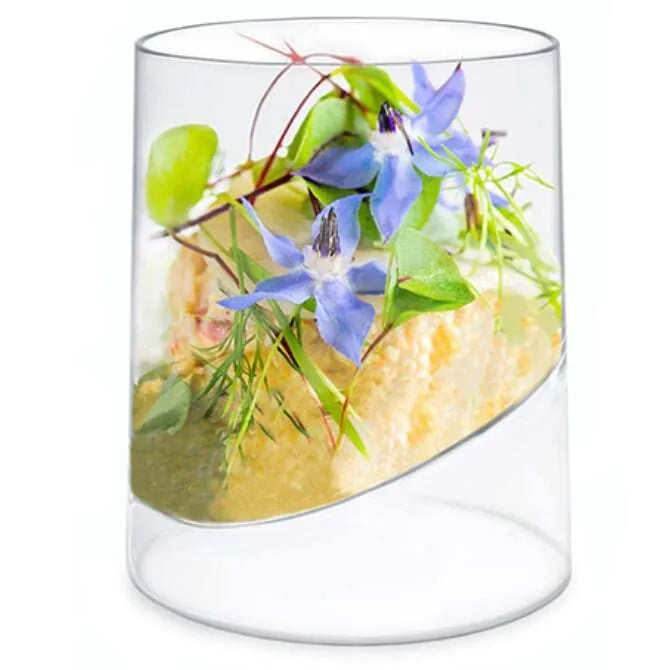 Comatec Verrine Doppio Two-Way Glass Jar - 2.7oz & 1.3oz - Perfect for Cosmetics, Skincare, and DIY Beauty Products Storage