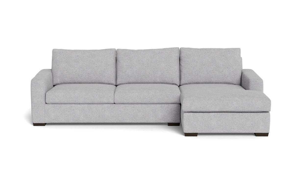 Modern Mesa 123 Right Chaise Sectional Sofa - Comfortable L-Shaped Couch for Living Room, Family Room & Lounge Areas