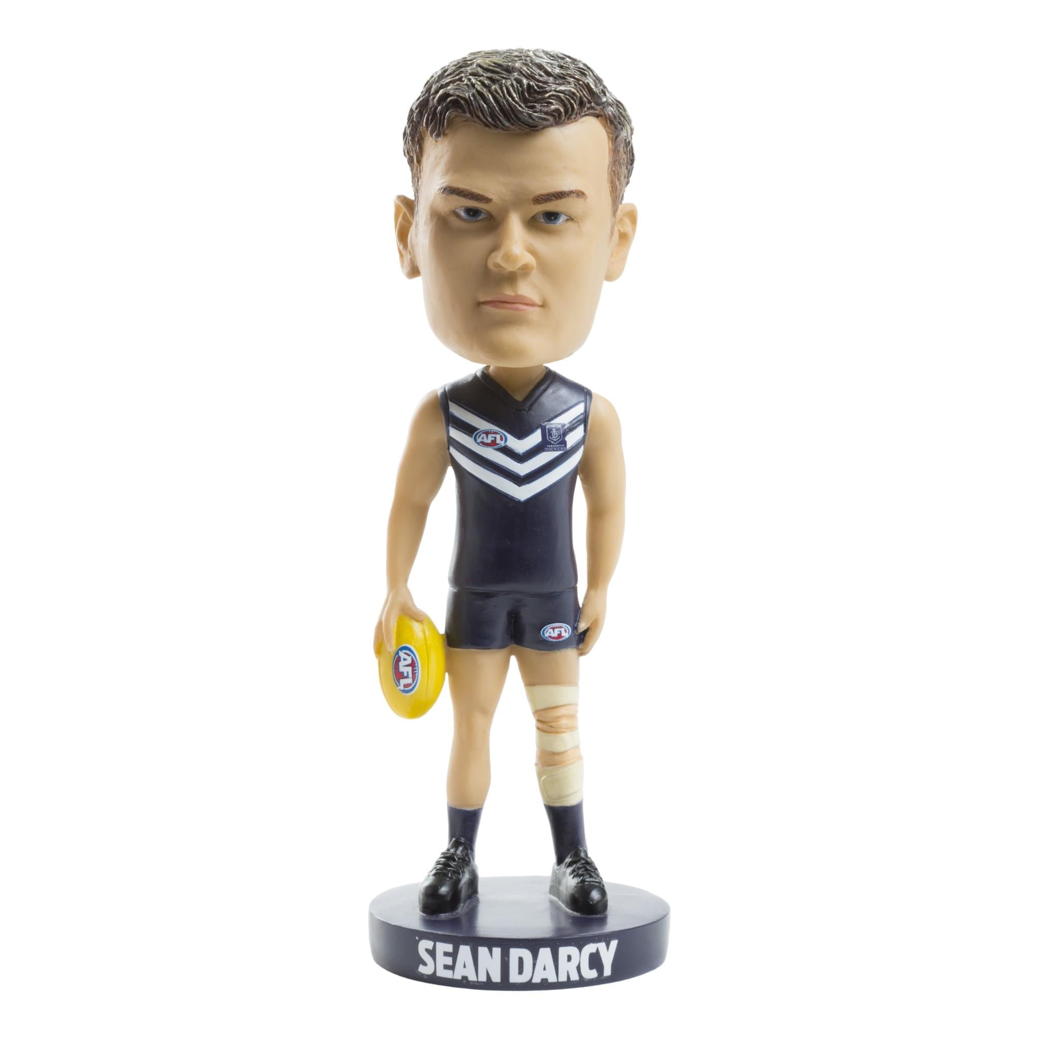 AFL Fremantle Dockers Sean Darcy Bobblehead - Official AFL Collectible Figurine for Fans & Sports Memorabilia Collectors - Perfect for Home Decor, Office Display, and Gifts