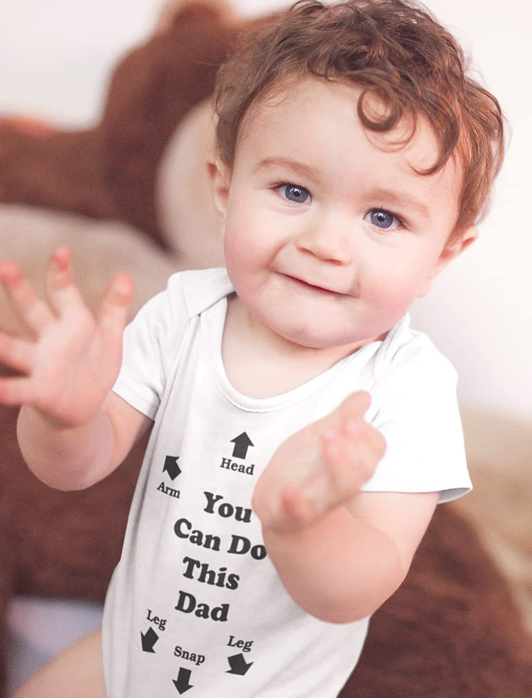 Funny Baby Bodysuit - 'You Can Do This' New Dad Gift for Infant Boys & Girls | Perfect for Baby Showers, Birthdays & Parenting Humor