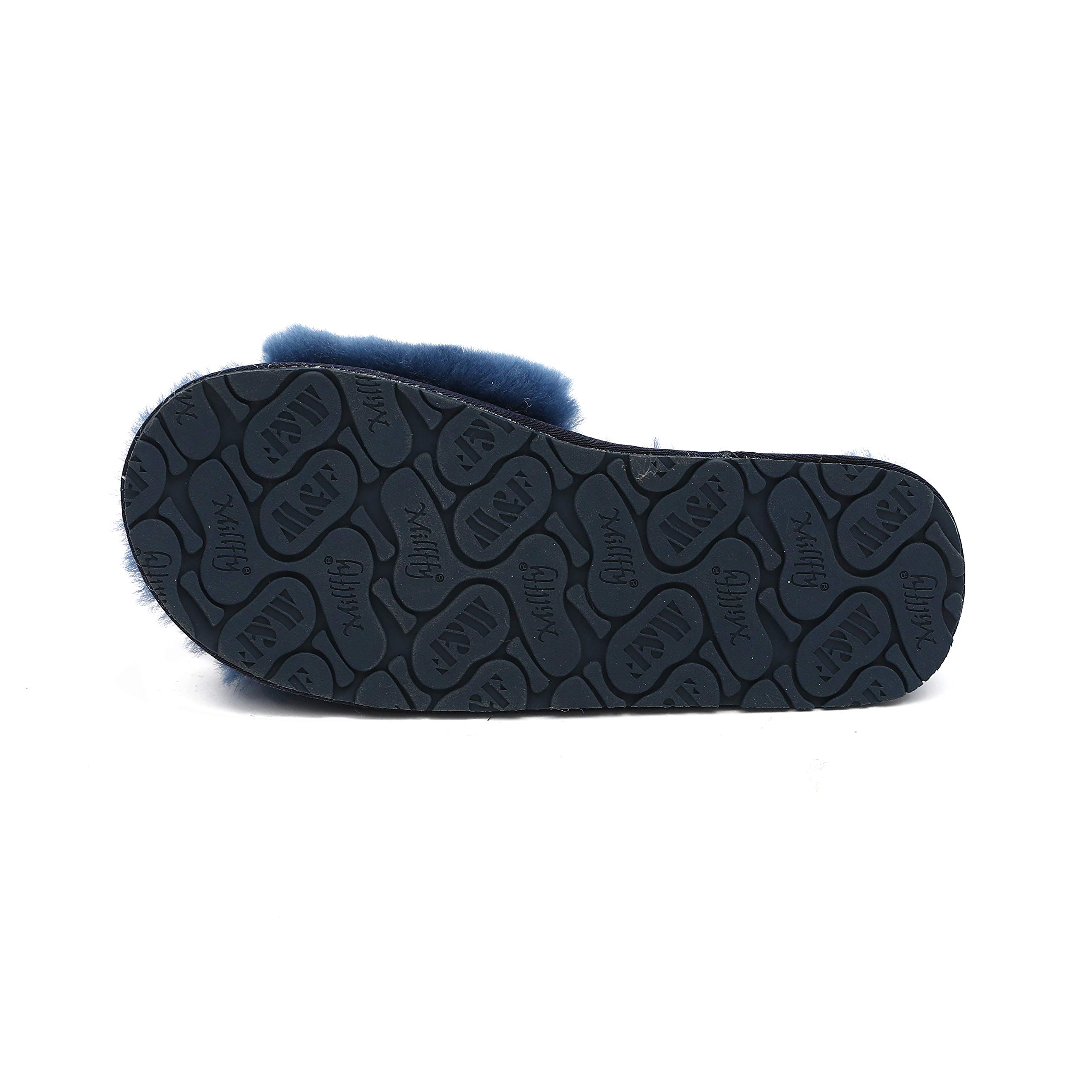 Women's Boiled Wool Slippers with Real Fur - Open Toe Luxury House Slippers by Dechic | Cozy Indoor Comfort for Winter & Home Relaxation