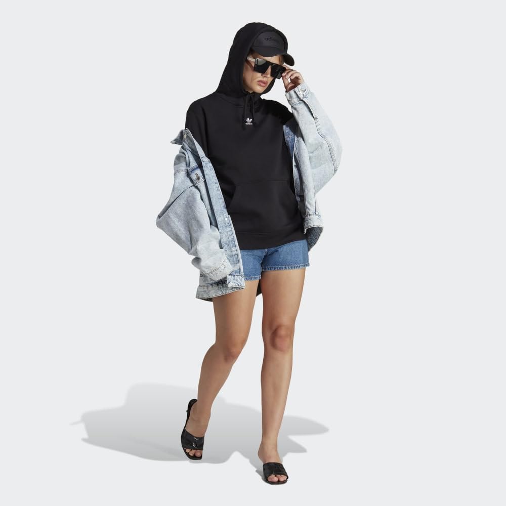 adidas Originals Women's Adicolor Essentials Fleece Hoodie - Soft Comfortable Pullover Sweatshirt for Casual Wear, Gym & Street Style Fashion