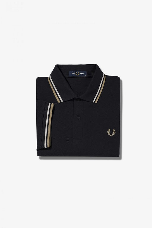 Fred Perry Twin Tipped Polo Shirt for Men - Classic Cotton Short Sleeve Casual Shirt with Embroidered Logo | Perfect for Golf, Office Wear & Summer Outfits