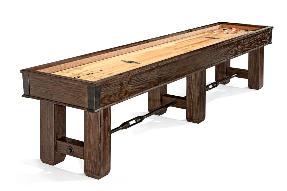 Brunswick Canton 14-Foot Shuffleboard Table for Game Room, Bar & Entertainment - Professional Shuffleboard for Home & Commercial Use