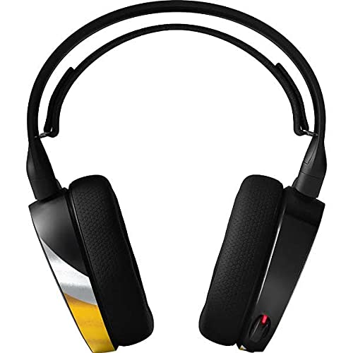 Official NFL Pittsburgh Steelers Gaming Headset Skin - SteelSeries Arctis 3 Compatible Decal Sticker | Perfect for Gaming Setups, Sports Fan Rooms & Headset Protection