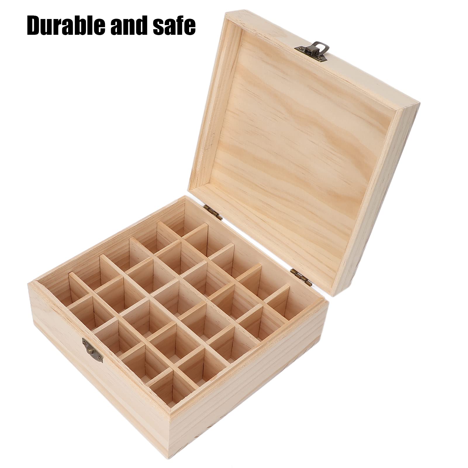 Premium Essential Oil Storage Box - Portable & Detachable Pine Wood Case for Aromatherapy Oils - Perfect for Home Use & Travel Organizer | Great for Yoga, Meditation & Relaxation Spaces