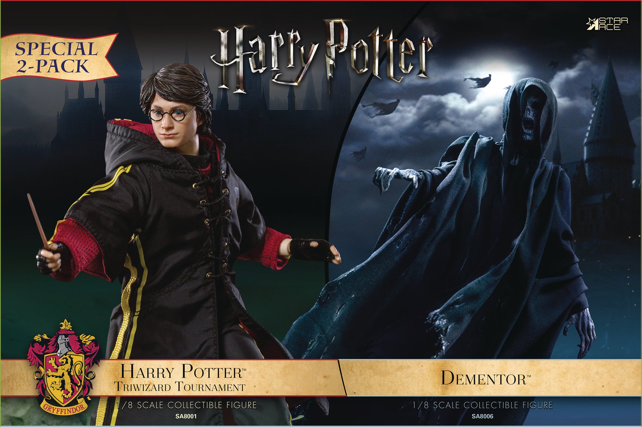 Harry Potter and The Goblet of Fire 1:8 Scale Action Figure 2-Pack - Collectible Harry Potter Toys for Kids & Adults - Perfect for Display, Gifts, and Themed Parties
