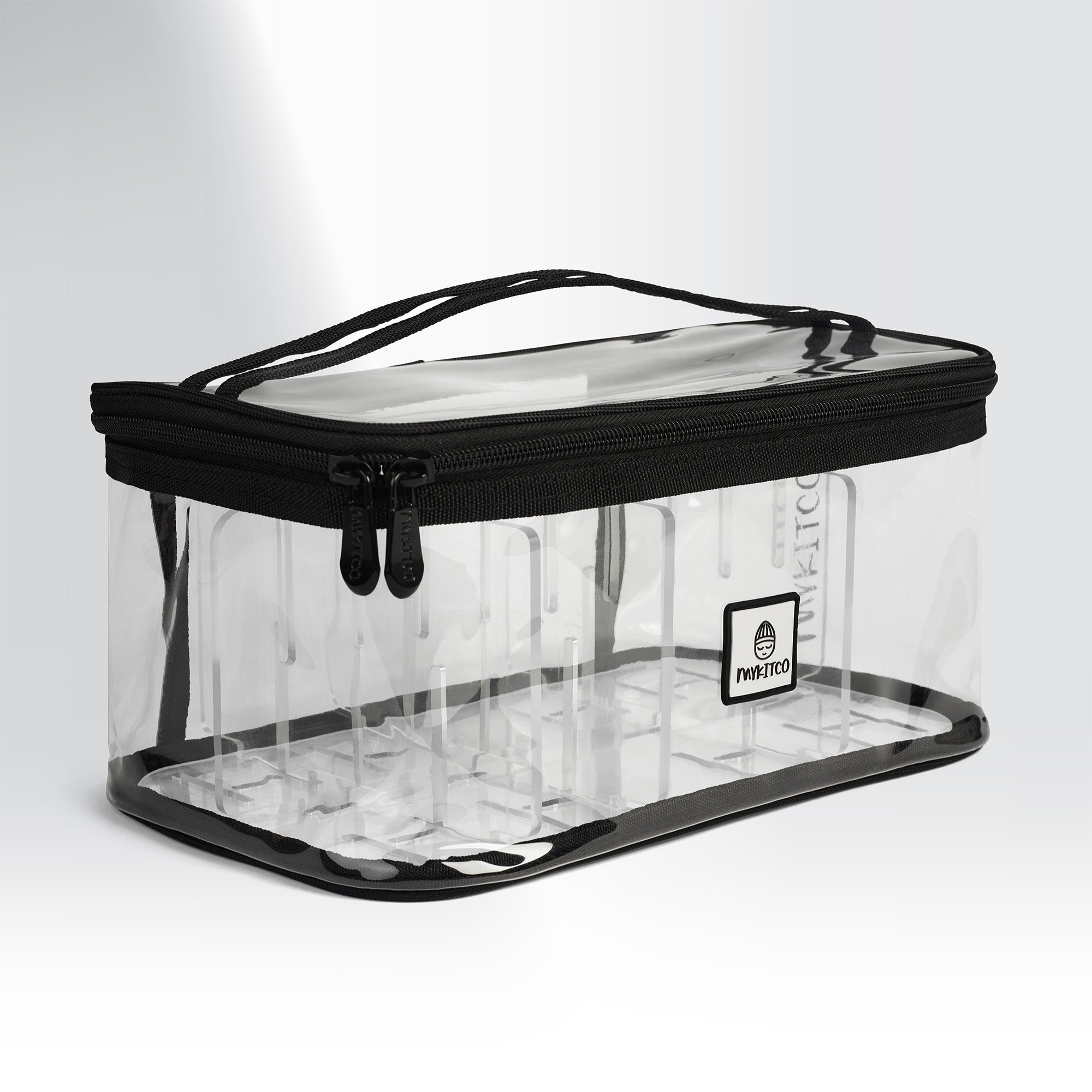 MY BIG PVC BOX BAG: CLICK IT EDITION™ - Durable Waterproof Storage Organizer for Travel, Gym & Daily Use | Trendy Clear Cosmetic Makeup Bag