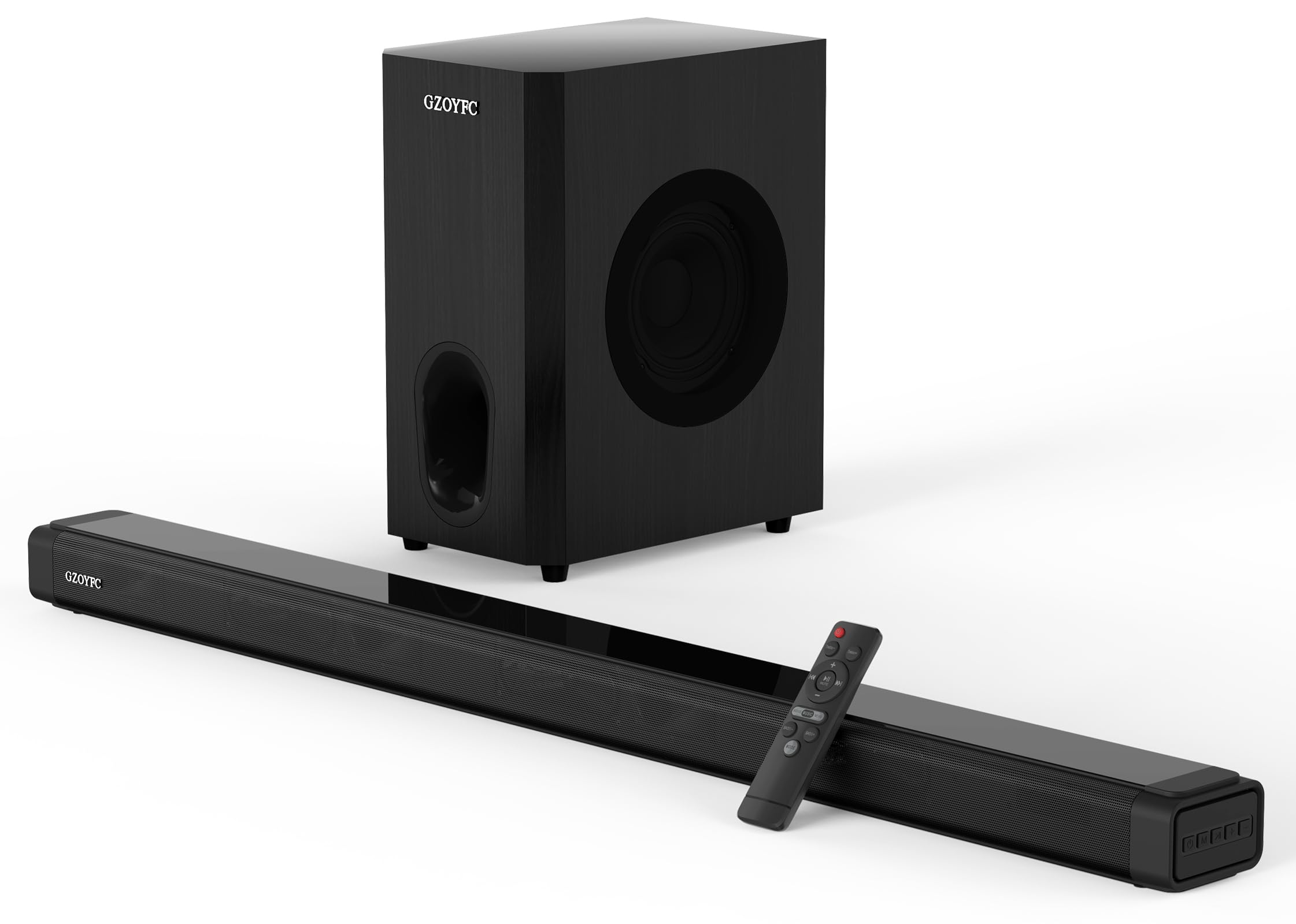 3.1 Channel 160W Sound Bar with Wireless Subwoofer - 5.0 Bluetooth Soundbar for Smart TV with Bass Reflex Technology | HDMI-ARC/Optical/AUX Connectivity | Easy Setup for Home Theater, Gaming & Movie Nights - Crystal Clear Audio for Living Room & Home Office Use