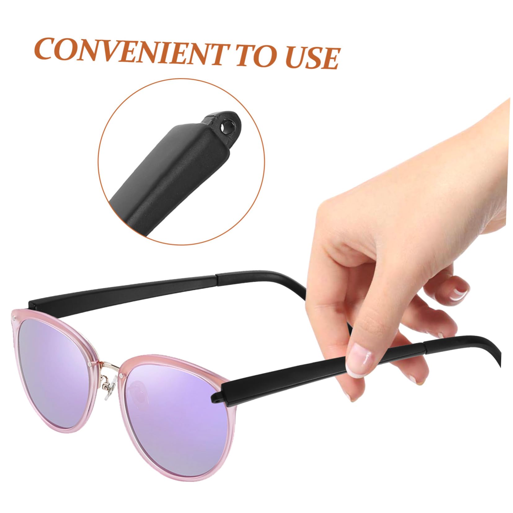 FOMIYES 4 Pairs of Glasses Replacement Arms & Nose Pads - Universal Eyeglass Frame Repair Kit for Sunglasses, Reading Glasses - DIY Eyewear Accessories for Home, Office, and Travel Use