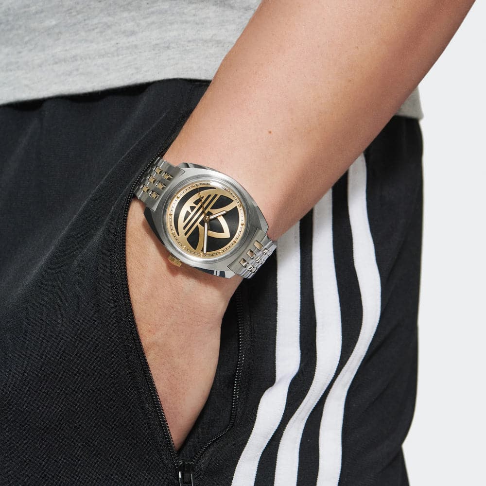 Adidas Edition One Two Tone Stainless Steel Men's Watch AOFH23010 - Stylish Casual & Dress Watch for Business, Dating & Everyday Wear
