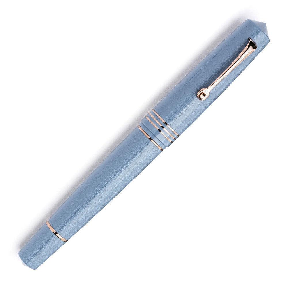 Leonardo Fountain Pen - Momento Zero Grande 2.0 Guilloché Art Stainless Steel Luxury Writing Instrument for Professionals & Collectors | Perfect for Signatures, Calligraphy & Gift Giving
