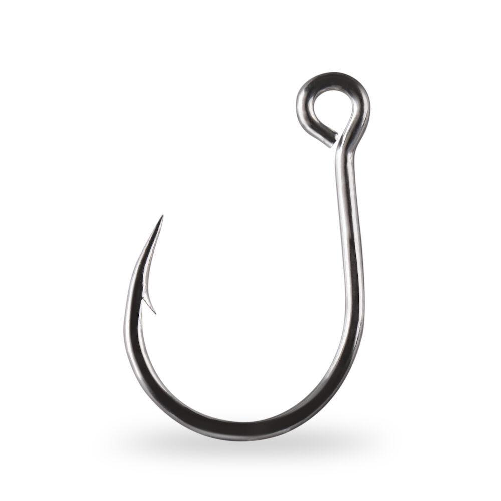 Mustad Kaiju Inline Single Fishing Hooks - Sharp & Durable Saltwater & Freshwater Hooks for Bass, Trout, and Saltwater Game Fish - Perfect for Surf Fishing, Fly Fishing, and Ice Fishing