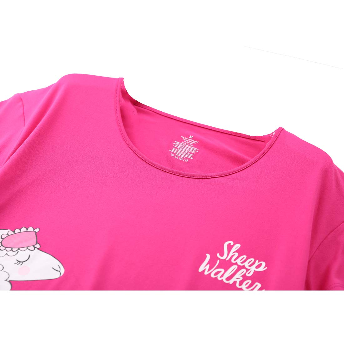 Cozy Women's Cotton Pajama Set - Sleepwear Tops & Capri Pants for Home & Travel
