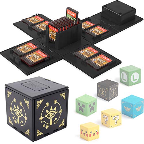 Nintendo Switch Game Card Holder - 16 Slots Storage Case Organizer for Switch Games | Portable Travel-Friendly Design for Gaming On The Go