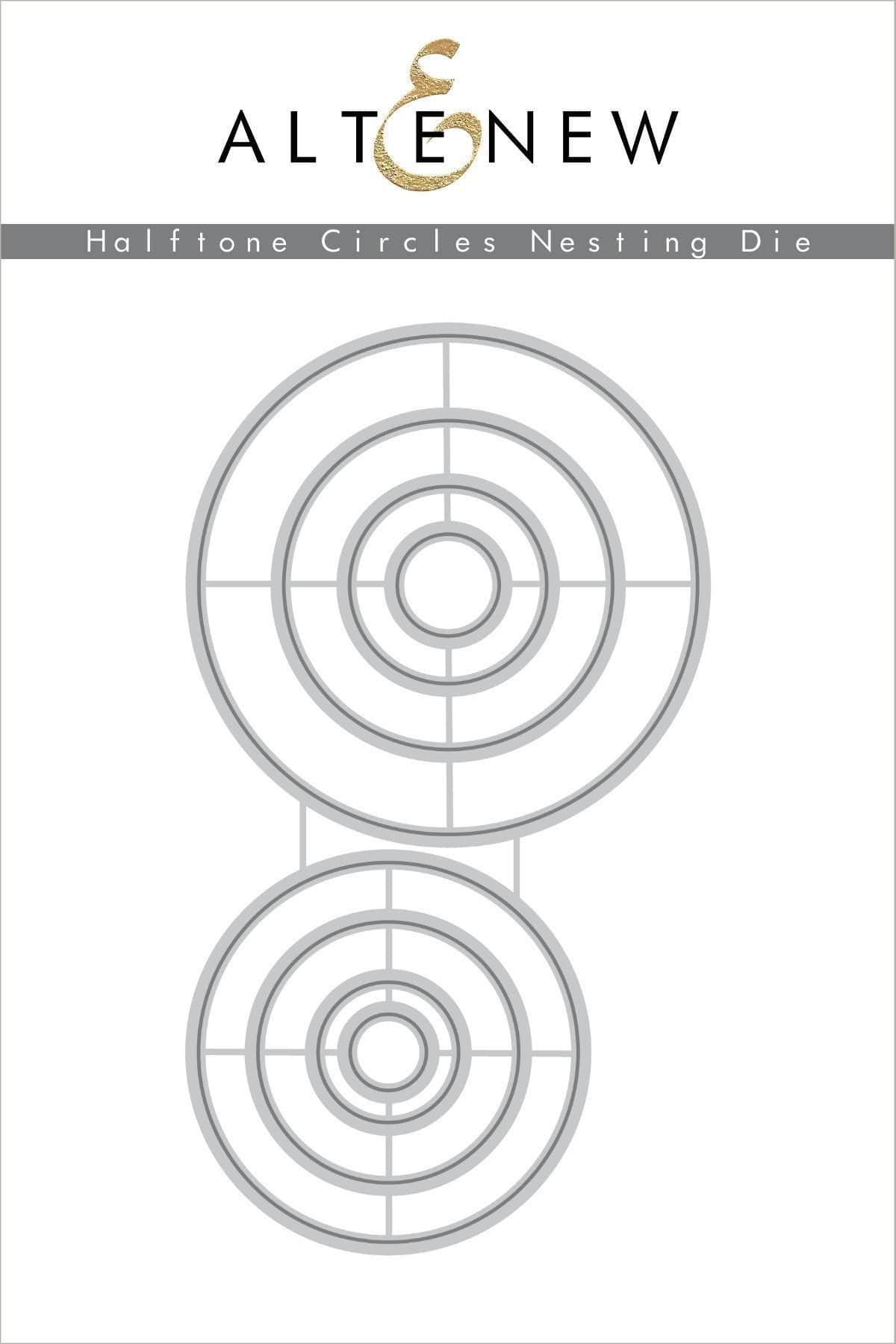 Halftone Circles Nesting Die Set for Scrapbooking, Card Making & DIY Crafts - Perfect for Paper Cutting, Stenciling & Home Decor Projects