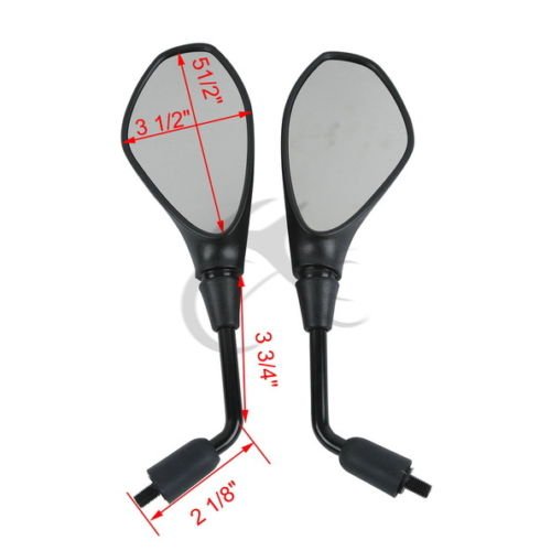 XFMT Motorcycle Rearview Mirrors Pair - Compatible with BMW R1200GS (2013-2018), R1200GS Adventure (2014-2019), R1250GS (2019-2023), R1250GS Adventure (2019-2024) - Durable Side View Mirrors for Enhanced Safety & Visibility on Road Trips