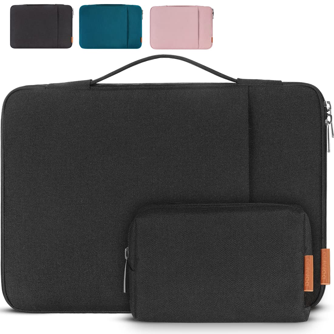 DOMISO 13.3 Inch Laptop Sleeve Case - Water Resistant & Shockproof Protective Cover for 13.3