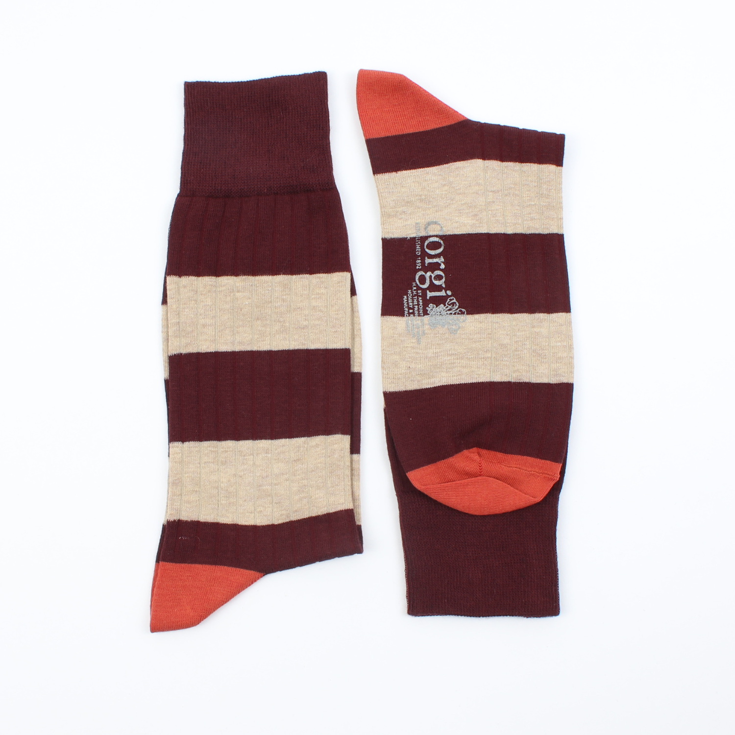 Men's Rugby Stripe Cotton Socks - Breathable Athletic Socks for Sports, Casual Wear & Outdoor Activities
