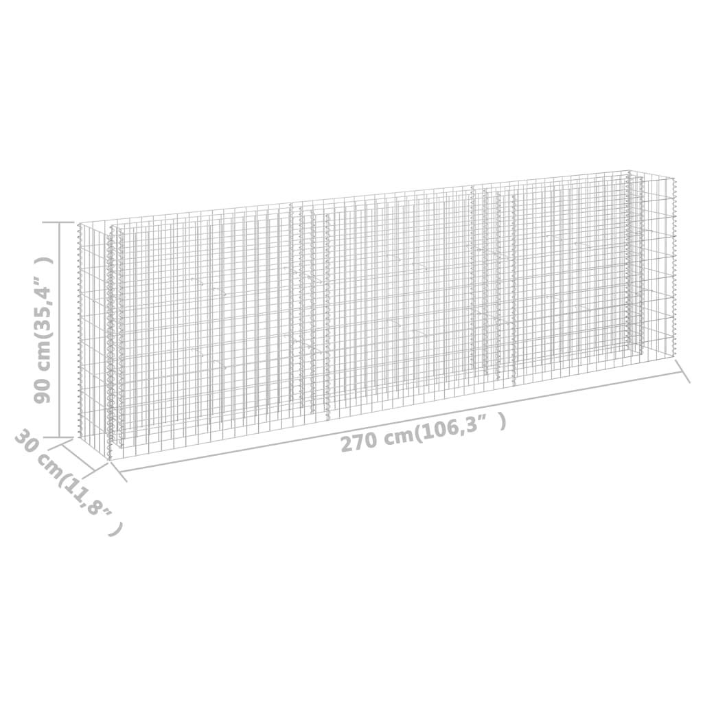 Galvanized Steel Gabion Raised Bed 106.3