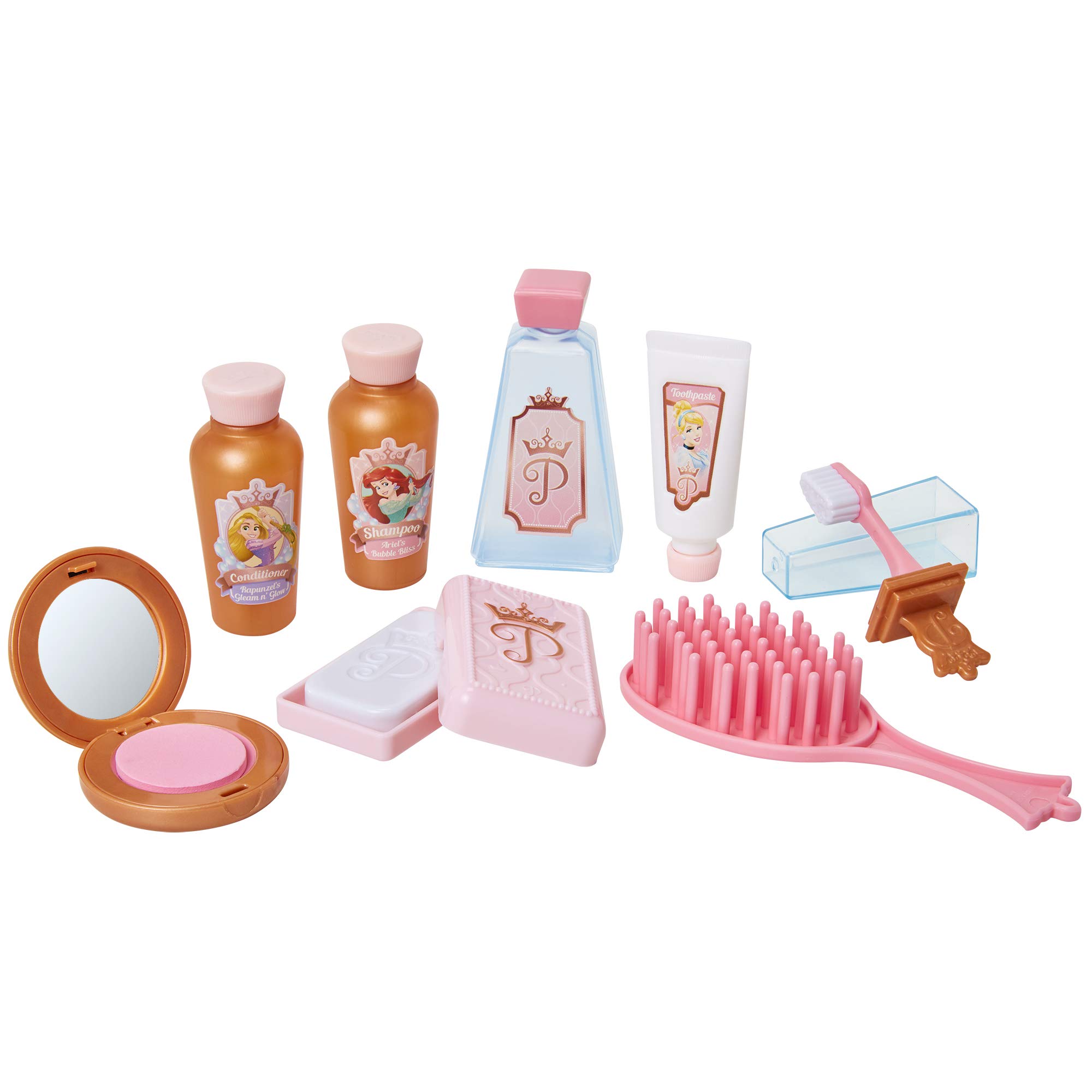 Disney Princess Style Travel Accessories Kit - Pink Luggage Set for Girls | Perfect for Family Vacations, School Trips & Airplane Travel