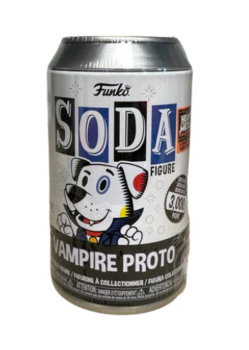 Vintage Heavy Metal Box of Fun Vampire Proto Retro Soda Vinyl Record - Perfect for Gothic Home Decor & Music Collector's Display
