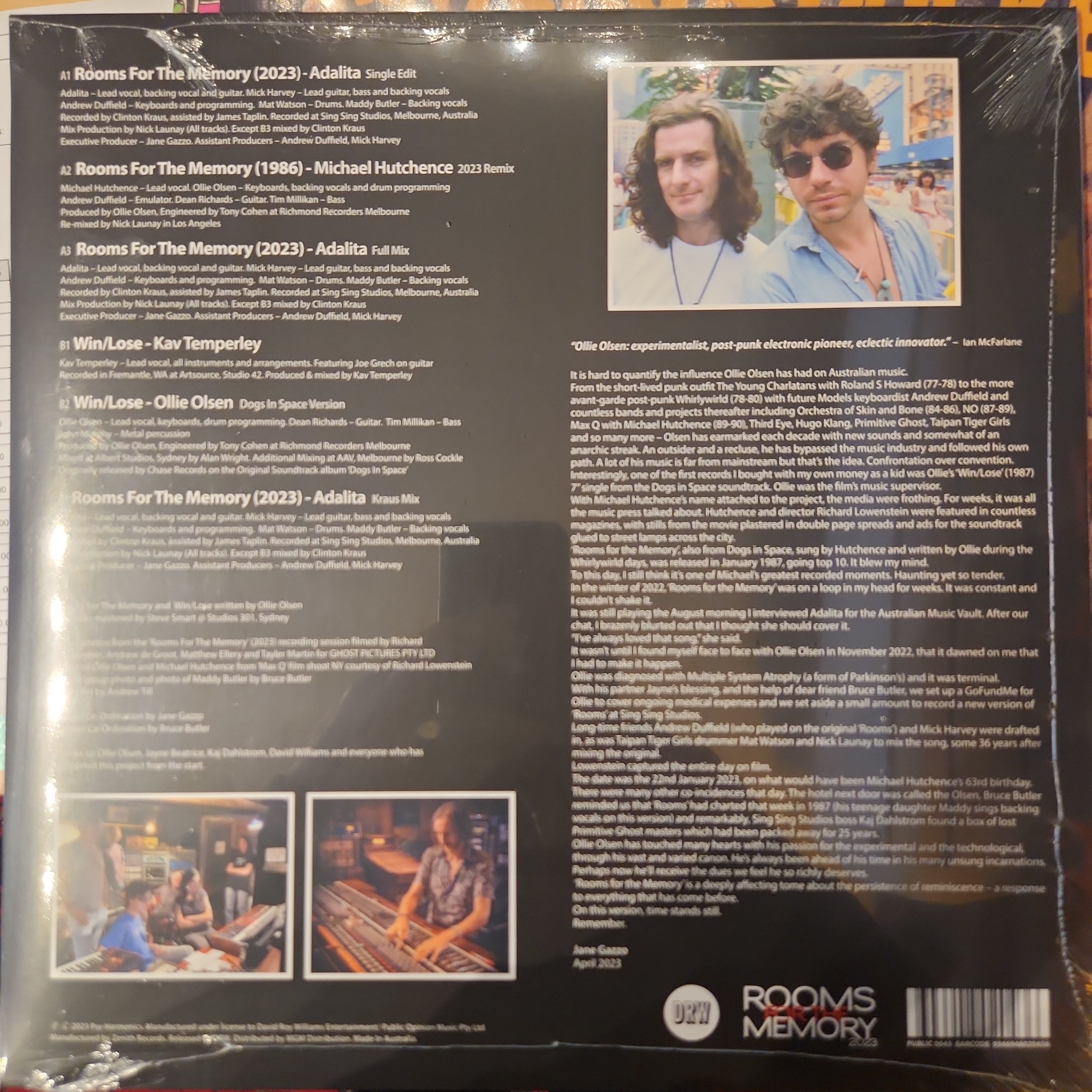 Adalita & Michael Hutchence - Rooms for the Memory Vinyl EP | Limited Edition Collectible Record | Perfect for Music Lovers & Vinyl Collectors | Great for Home Listening & Gifts