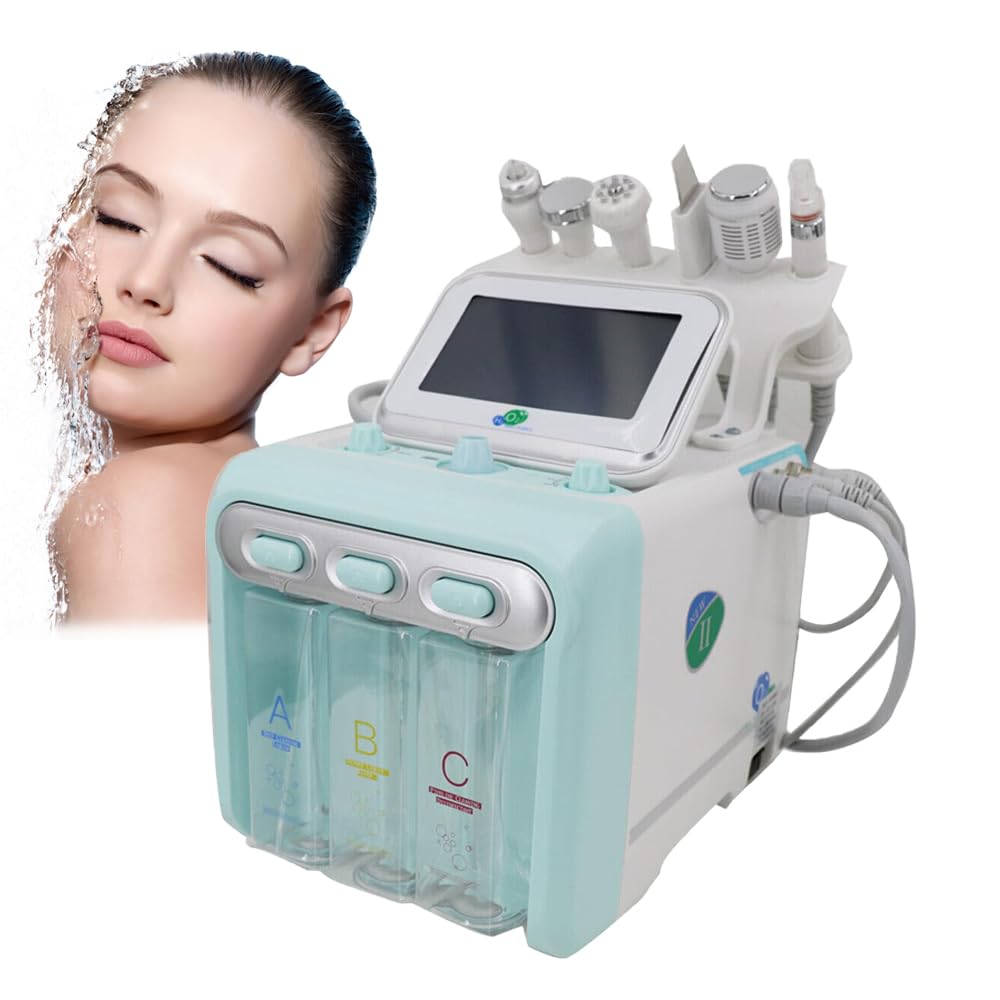 Nulatool Professional Facial Cleaning Machine - 6-in-1 Multifunctional Skincare Device for Deep Cleansing, Exfoliation & Anti-Aging | Perfect for Home Spa, Beauty Salon & Skincare Routine