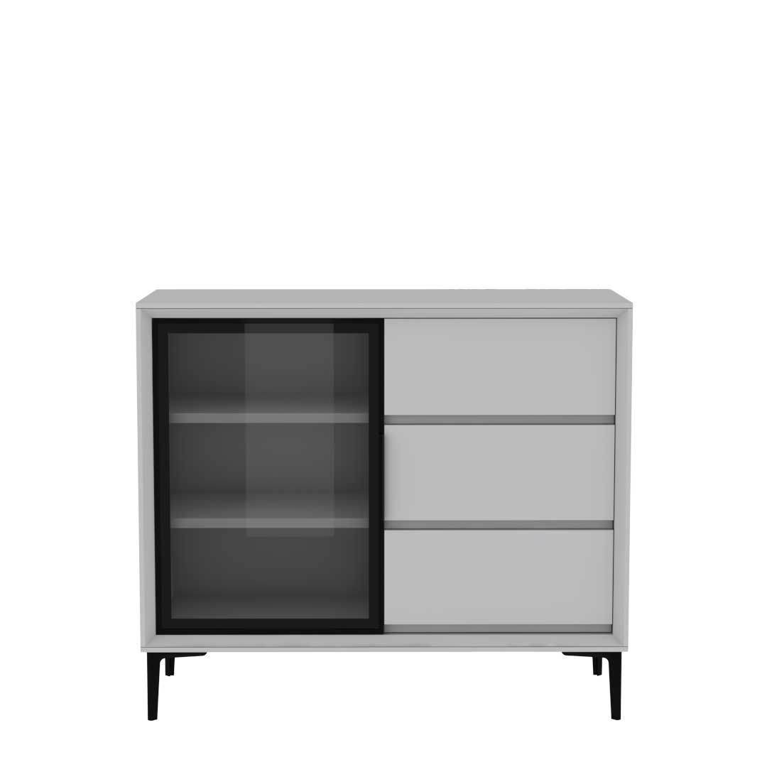 Milton Junior Buffet Hutch - Elegant Wooden Sideboard with Storage for Dining Room, Kitchen & Living Room | Perfect for Displaying China, Glassware & Home Decor