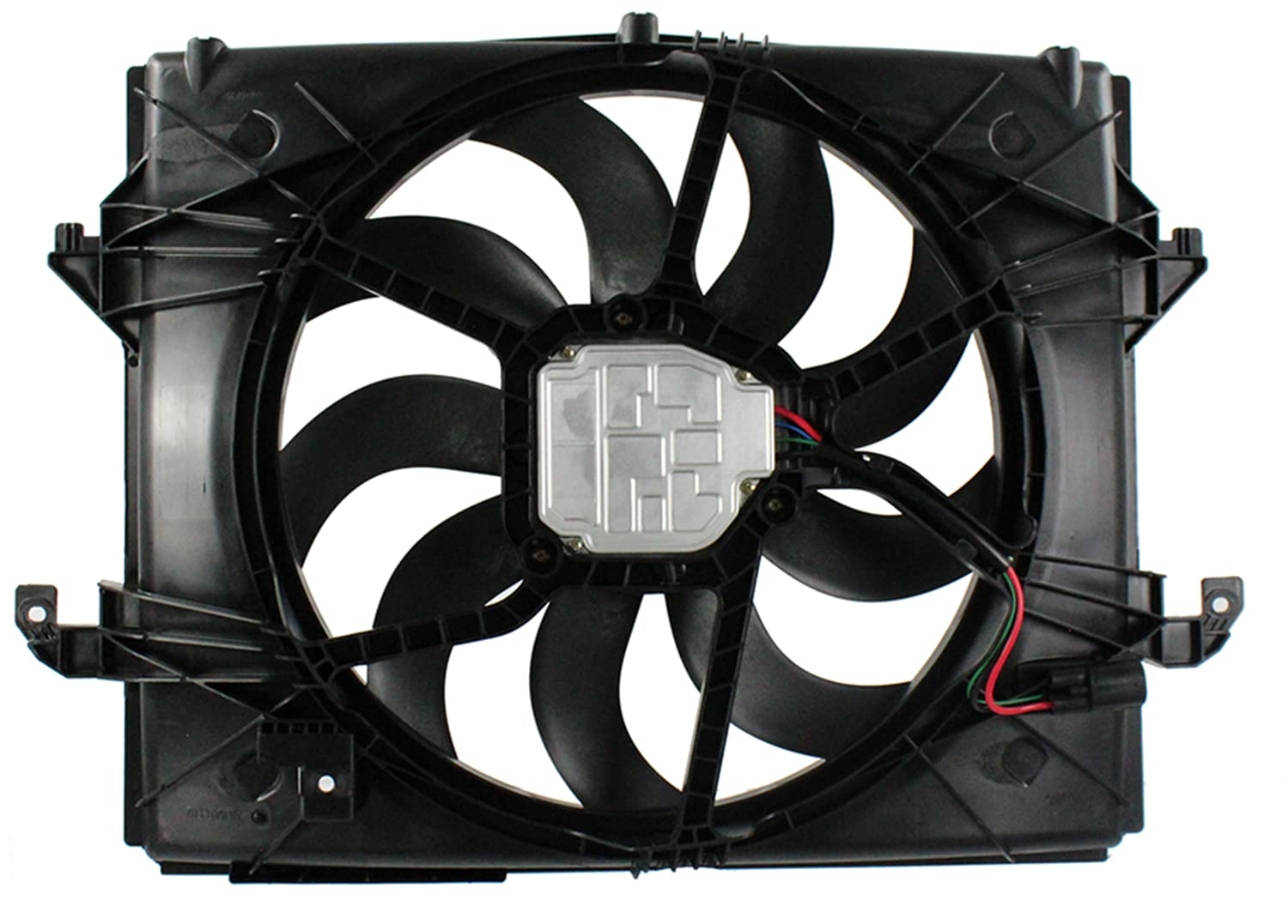 Agility Auto Parts 6010381 Dual Radiator and Condenser Fan Assembly - Compatible with Multiple Vehicle Models - Perfect for Cooling System Repair & Maintenance in Home Garage or Auto Shop