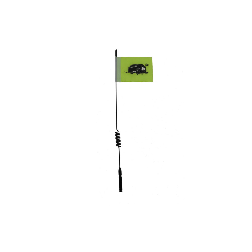 Metal Signal Flag Accessory for RC Crawlers - Green Flag Compatible with TRX4, SCX10 & 90046 Models | Off-Road Adventure & Trail Crawling Accessory