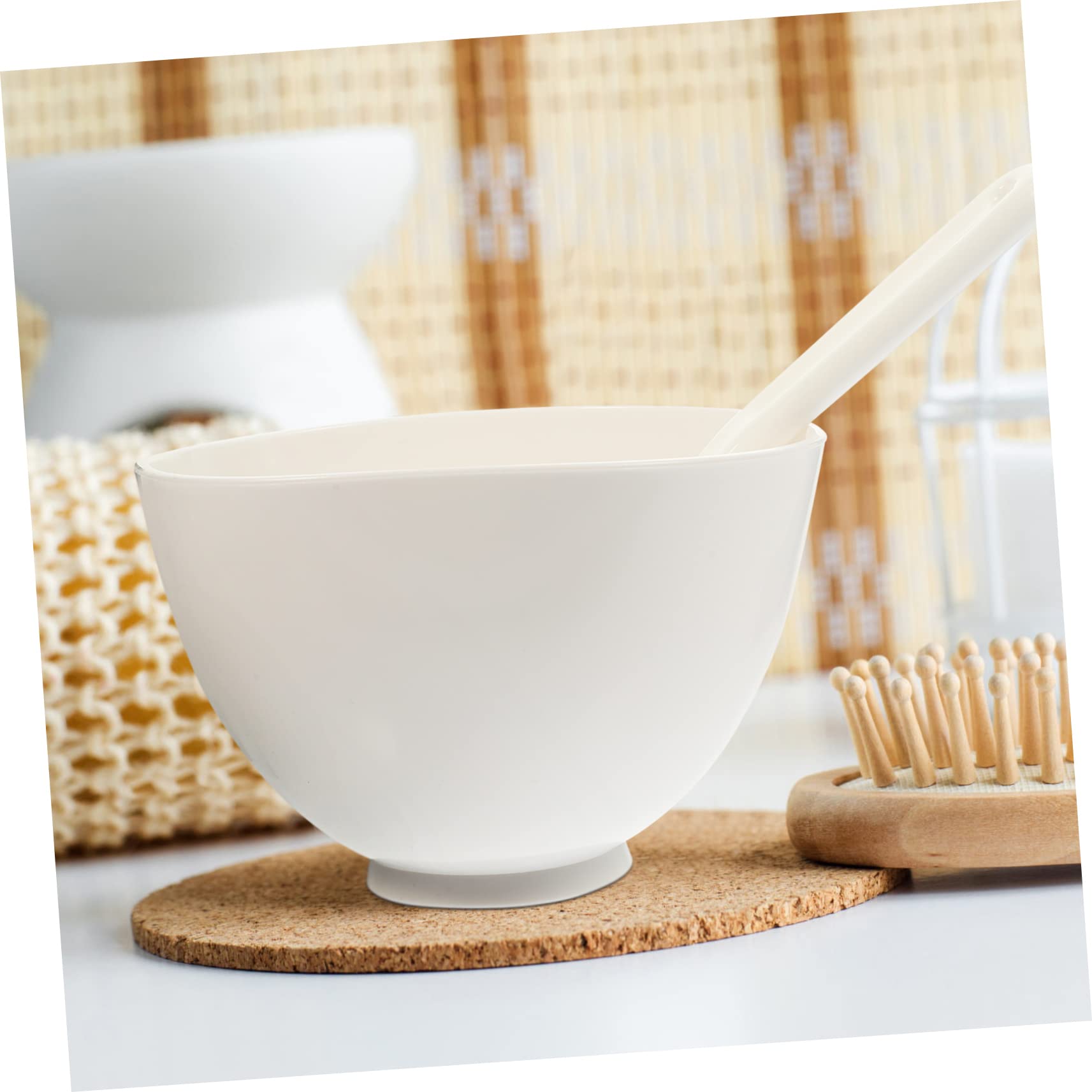 Healeved 500ml Plastic Mask Mixing Bowl Set - DIY Facial Mask & Beauty Mixing Bowl with Stirring Tool for Home & Professional Salons - Perfect for Spa, Skincare & Cosmetic Treatments