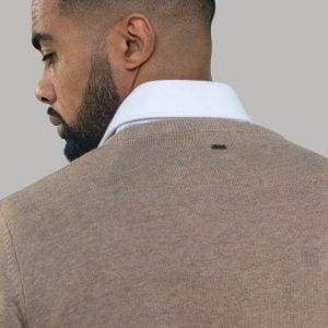 Cavani Men's Fawn Crewneck Sweater - Soft & Comfortable Knit Pullover for Casual Wear & Winter Outfits