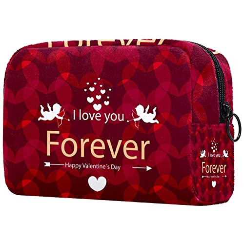 Stylish Makeup Bag Cosmetic Pouch - Waterproof Travel Organizer for Toiletries & Cosmetics | Perfect for Valentine's Day Gifts, Bridal Shower, Travel Essentials & Daily Use