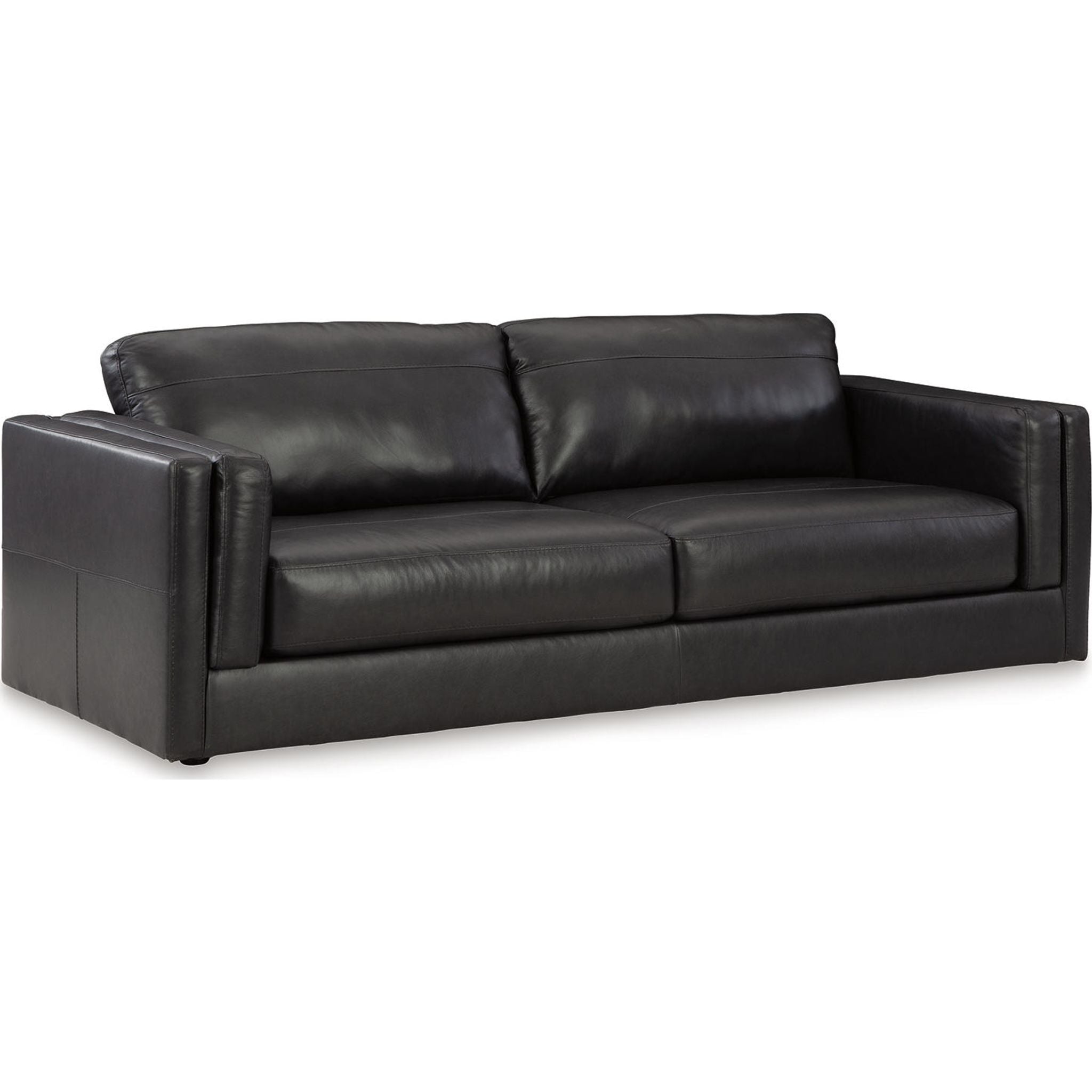Amiata Modern Sofa in Onyx Black - Stylish and Comfortable Living Room Furniture for Home, Office, or Lounge