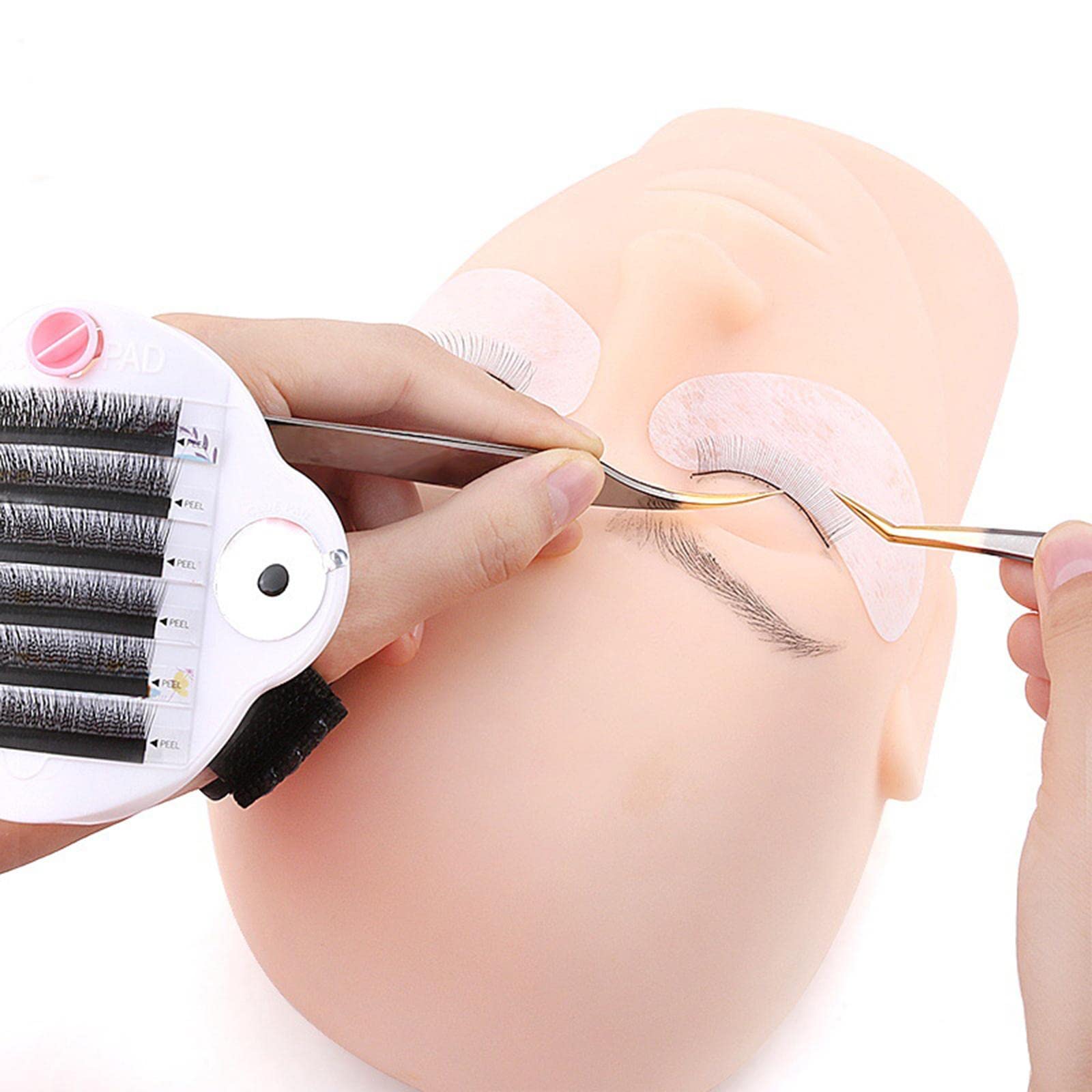 Professional Eyelash Extension Hand Plate & Lash Holder with Adjustable Wrist Strap - Perfect for Salon, Spa & Home Lash Application