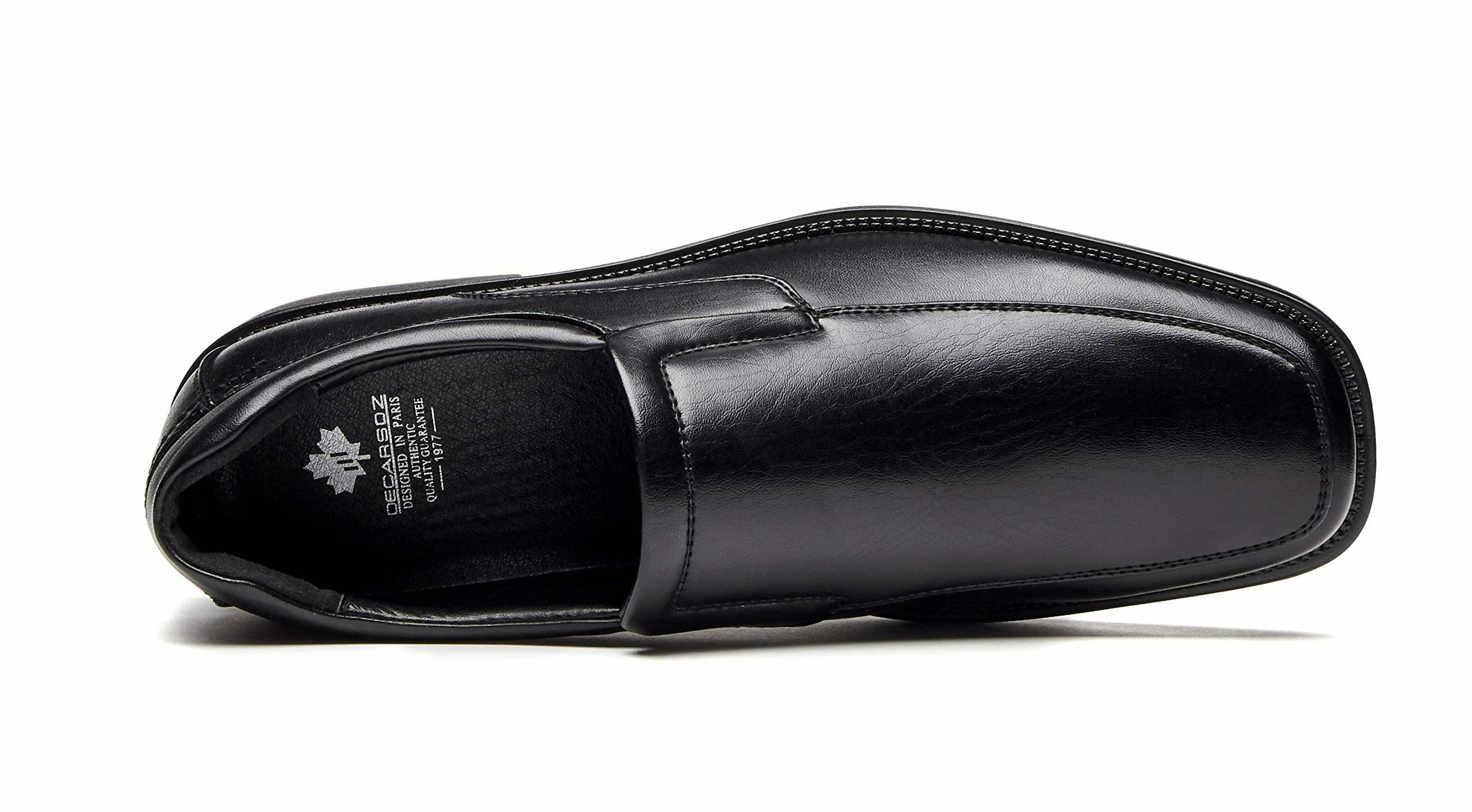 DECARSDZ Men's Classic Modern Slip-On Dress Shoes for Business, Wedding & Formal Occasions - Comfortable & Stylish Leather Loafers for Office, Party & Professional Events