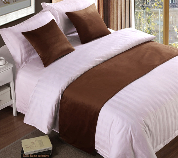 Pillowtex Faux Suede Bed Scarf - Luxury Decorative Throw Blanket for Bed, Sofa & Couch - Soft & Stylish Home Decor Accessory