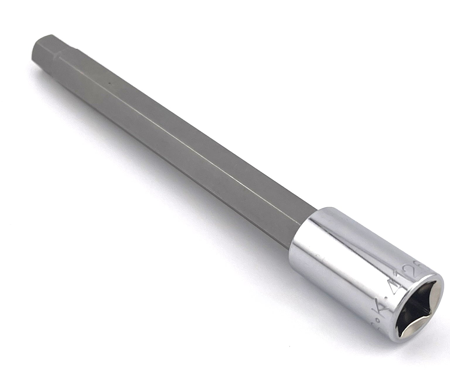 1/2 Inch Drive Long Hex Chrome Bit Socket - Heavy Duty Impact Socket for Automotive, Machinery & DIY Repairs - Perfect for Tight Spaces & High Torque Applications