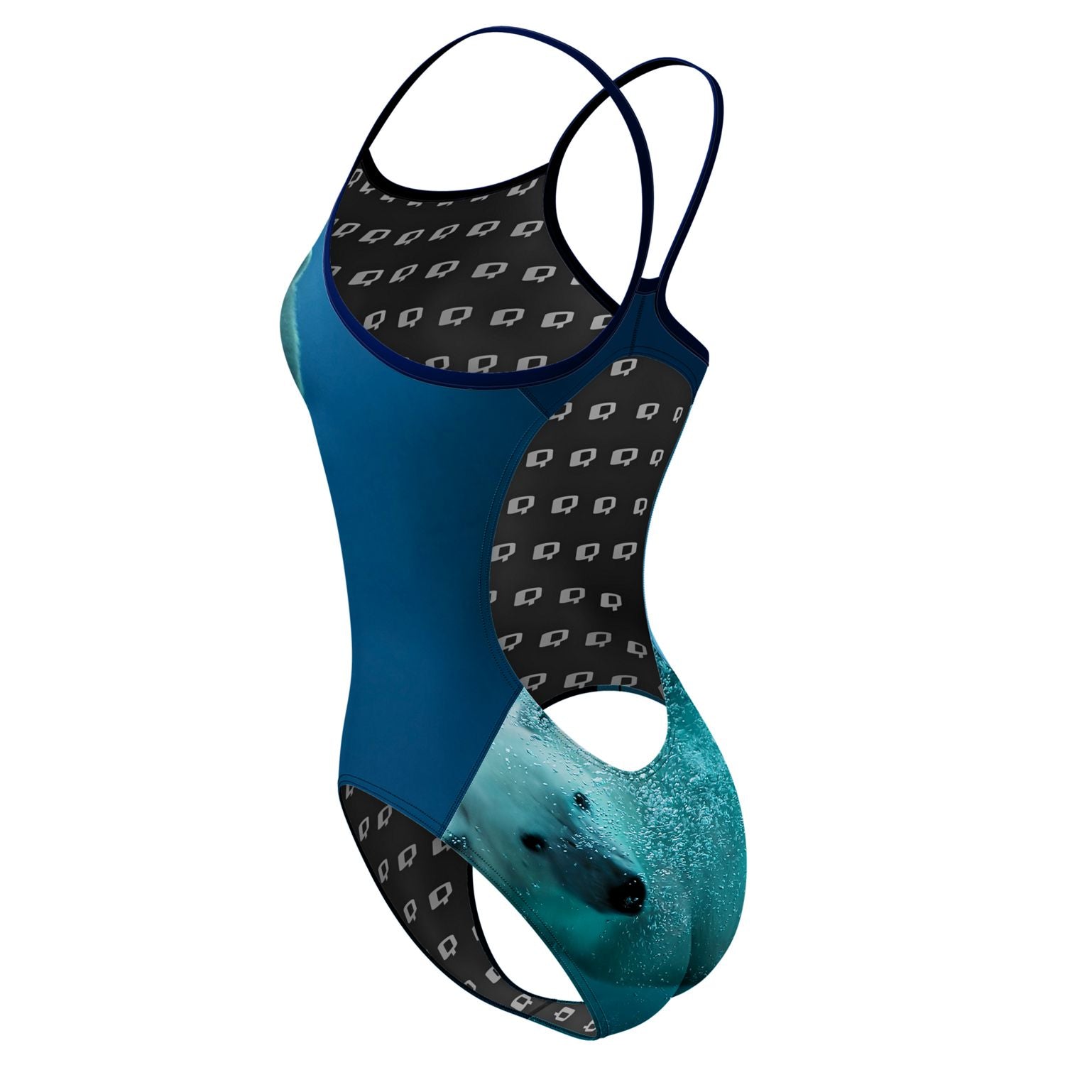 Polar Plunge Skinny Strap Bikini Top - Women's Adjustable Swimwear for Beach & Pool - Perfect for Summer Vacations and Water Sports