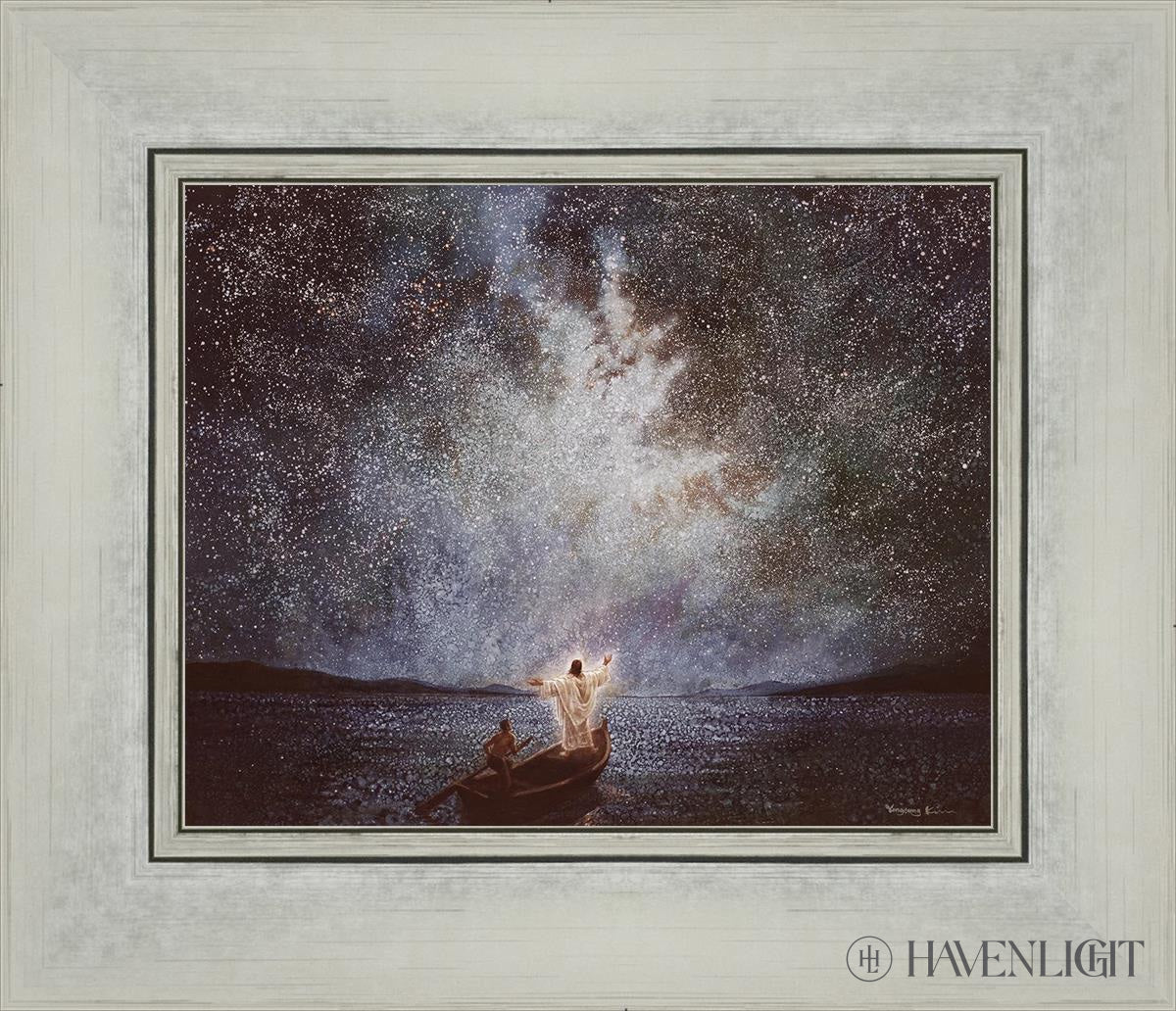 Calm And Stars By Yongsung Kim - Beautiful Celestial Wall Art for Home & Office Decor - Perfect for Bedroom, Living Room, Meditation Space