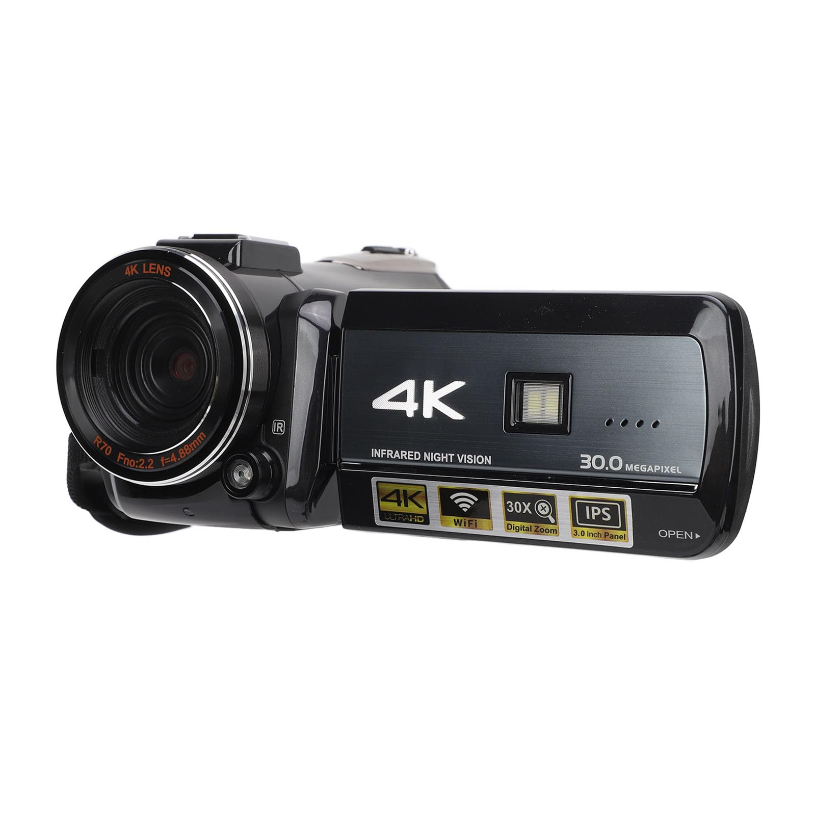 Fabater DV Camera - 4K Ultra HD Waterproof Digital Video Camera with WiFi & IR Night Vision for Outdoor Travel, Vlogging, and Adventure Recording