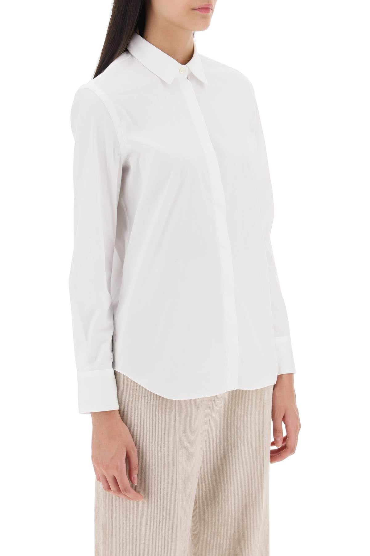 Brunello Cucinelli Men's Cotton Poplin Shirt - Premium Casual Dress Shirt for Business & Leisure Wear