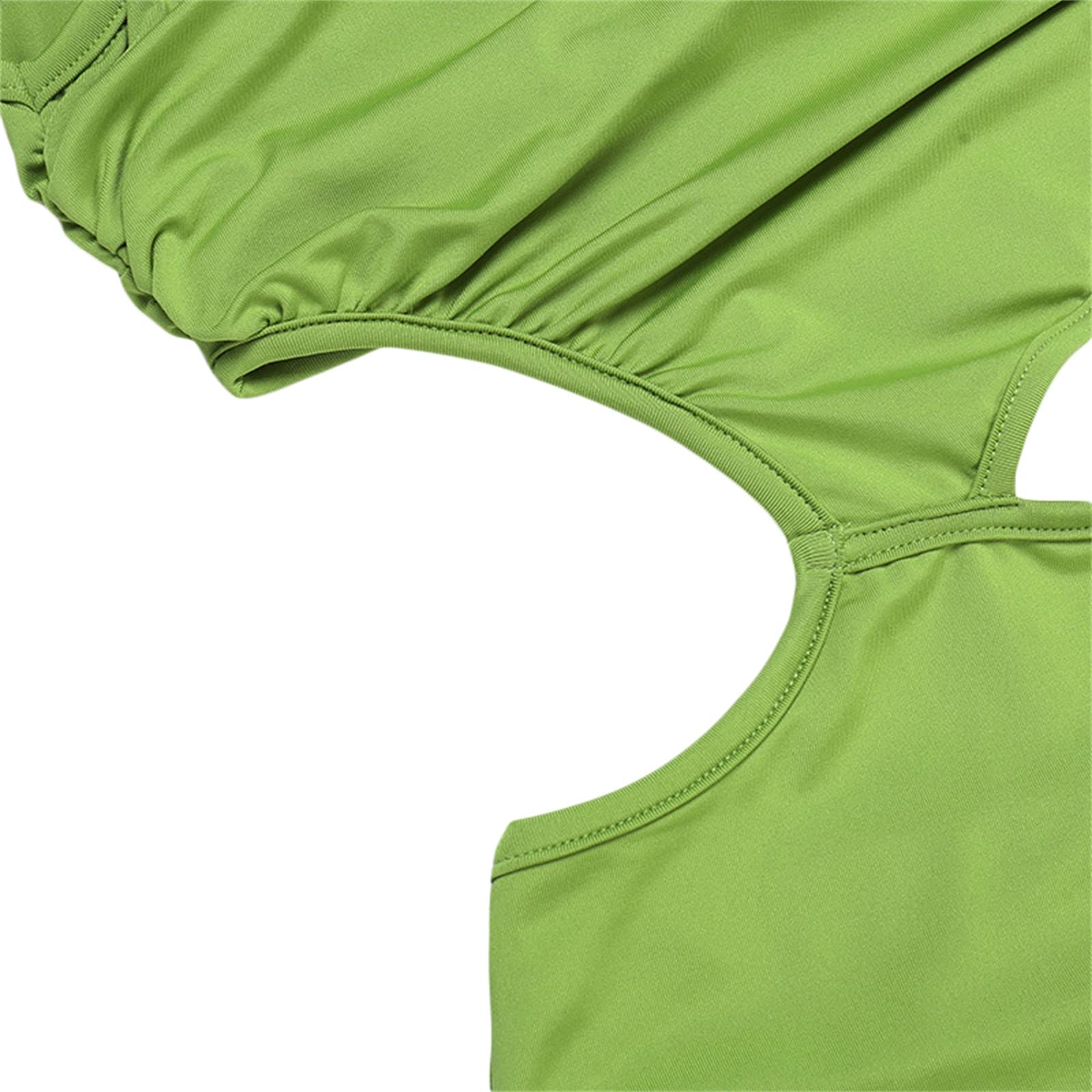 Sexy Women's Cut Out Bodycon Maxi Dress - Sleeveless Hollow Out Strapless Elegant Cocktail Party Long Dress for Nightclub & Evening Wear (Green, Small) | Perfect for Date Nights, Parties & Special Occasions