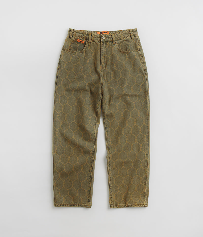 Butter Goods Chain Link Washed Brown Jeans for Men - Stylish & Comfortable Denim Pants for Casual Wear and Street Fashion